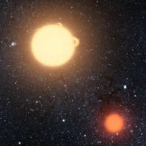 Artist Impression of Kepler-16 Binary Star System